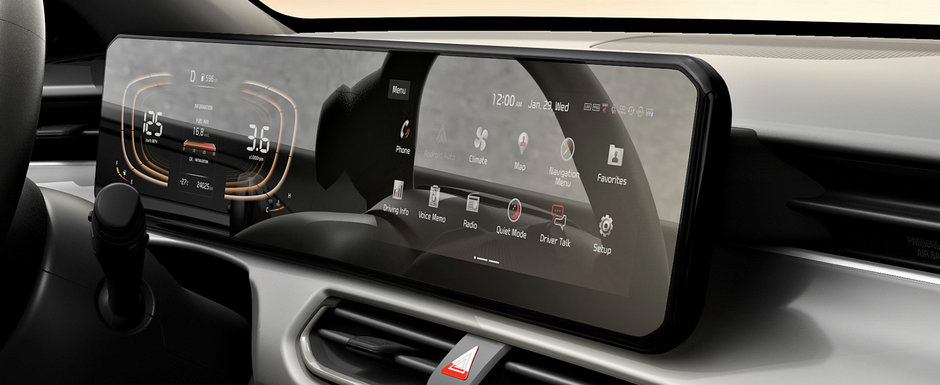 Masina pe care Kia nu vrea s-o vanda nimanui din Europa. Are plafon de coupe si display curbat Masina pe care Kia nu vrea s-o vanda nimanui din Europa. Are plafon de coupe si display curbat