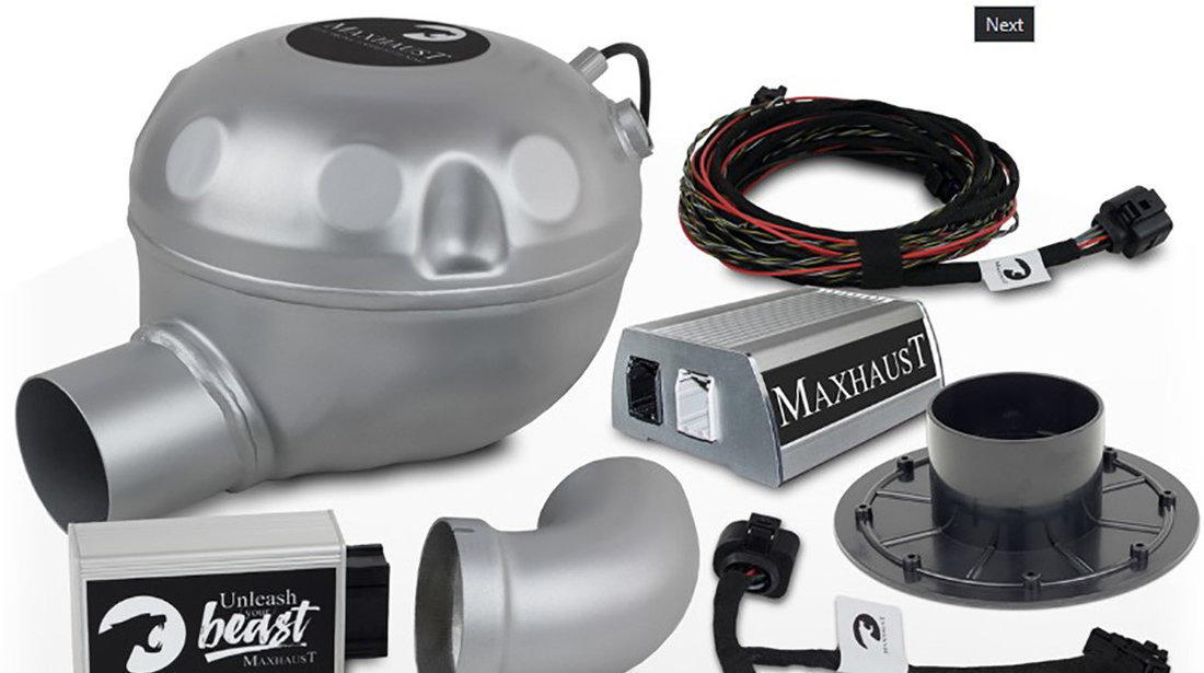 Maxhaust Active Sound Booster Set Complet ESM Maxhaust 58561486