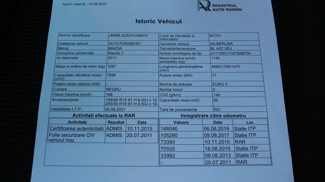 Mazda 3 1.6 16v 2011