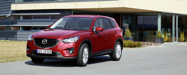 Mazda CX-5 diesel cu un consum de 4,6 l/100km este disponibila in Romania