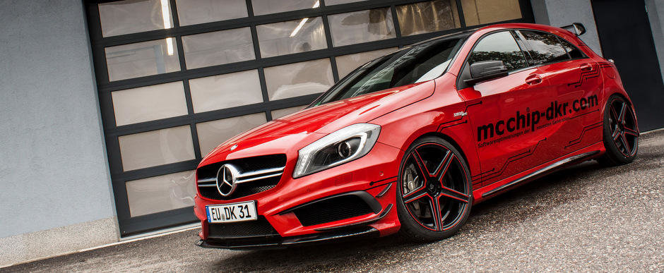 McChip-Dkr modifica noul Mercedes A45 AMG. Sa fie cu 400, 420 sau 450 cai putere?