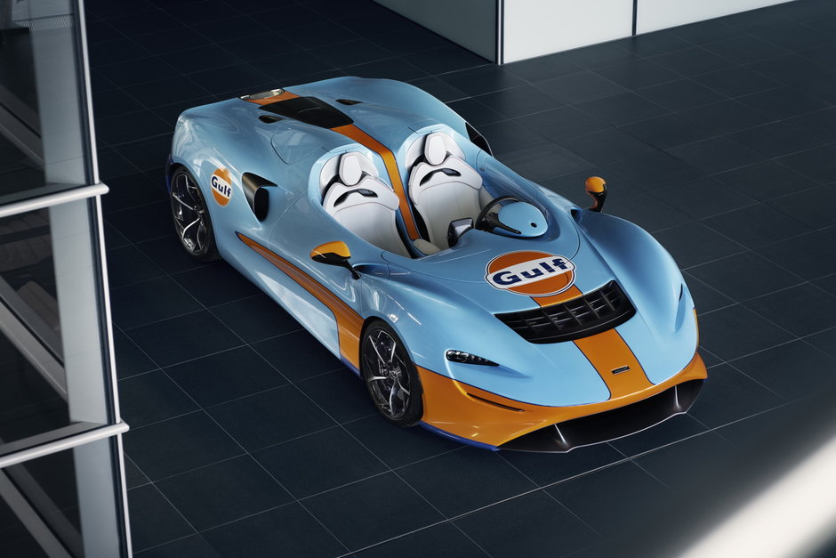 McLaren Elva Gulf livery