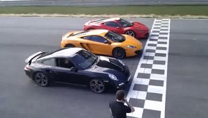 McLaren MP4-12C face prima liniuta cu Porsche 911 Turbo si Ferrari 458 Italia