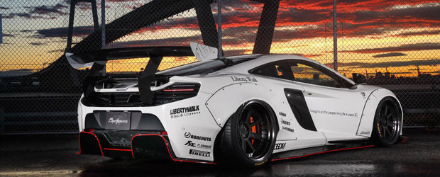 McLaren-ul 650S a primit un pachet de tuning de la Liberty Walk care costa cat o masina de lux noua