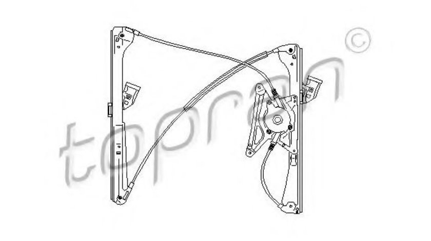 Mecanism actionare geam AUDI A4 (8D2, B5) (1994 - 2001) TOPRAN 110 453 piesa NOUA