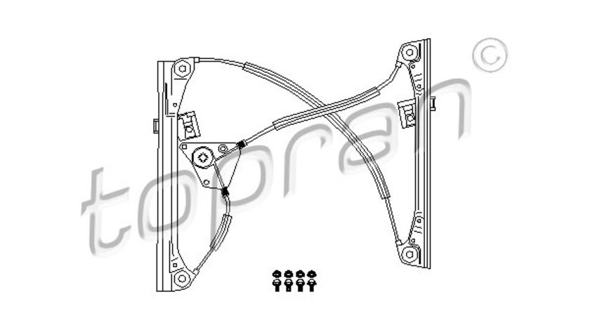 Mecanism actionare geam fata dreapta (111266 HAN) VW