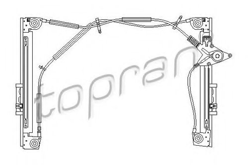 Mecanism actionare geam MINI MINI Cabriolet (R52) (2004 - 2007) TOPRAN 501 830 piesa NOUA