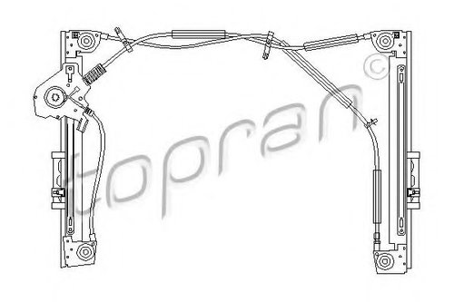 Mecanism actionare geam MINI MINI (R50, R53) (2001 - 2006) TOPRAN 501 833 piesa NOUA