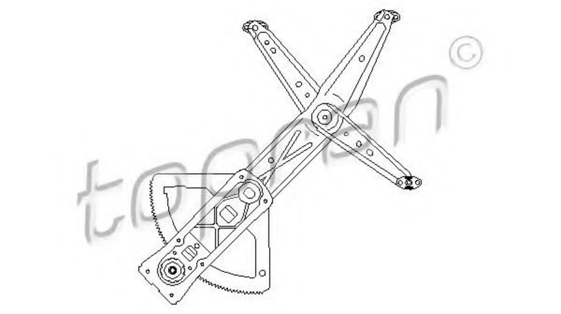 Mecanism actionare geam OPEL CORSA B (73, 78, 79) (1993 - 2002) TOPRAN 200 044 piesa NOUA