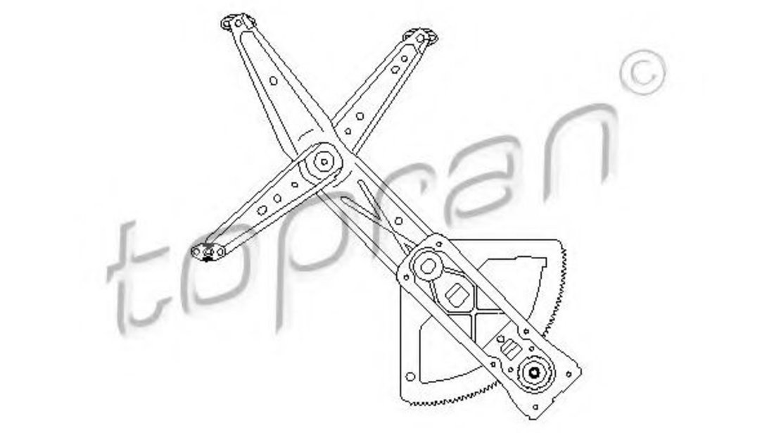 Mecanism actionare geam OPEL CORSA B (73, 78, 79) (1993 - 2002) TOPRAN 200 043 piesa NOUA