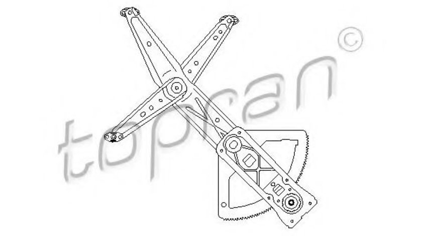 Mecanism actionare geam OPEL CORSA B (73, 78, 79) (1993 - 2002) TOPRAN 200 043 piesa NOUA