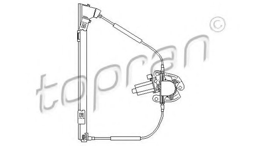 Mecanism actionare geam RENAULT MEGANE I Break (KA0/1) (1999 - 2003) TOPRAN 700 440 piesa NOUA