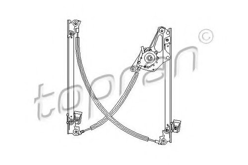 Mecanism actionare geam SEAT ALHAMBRA (7V8, 7V9) (1996 - 2010) TOPRAN 111 273 piesa NOUA