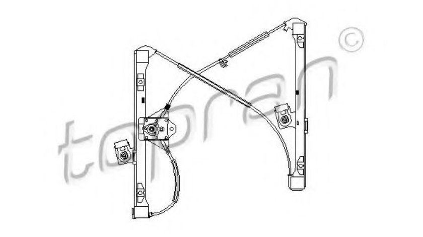 Mecanism actionare geam SEAT IBIZA II (6K1) (1993 - 1999) TOPRAN 111 254 piesa NOUA