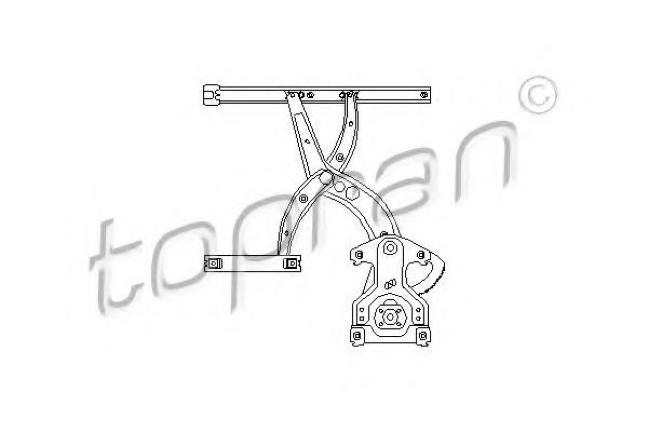 Mecanism actionare geam VW PASSAT Variant (3A5, 35I) (1988 - 1997) TOPRAN 103 590 piesa NOUA