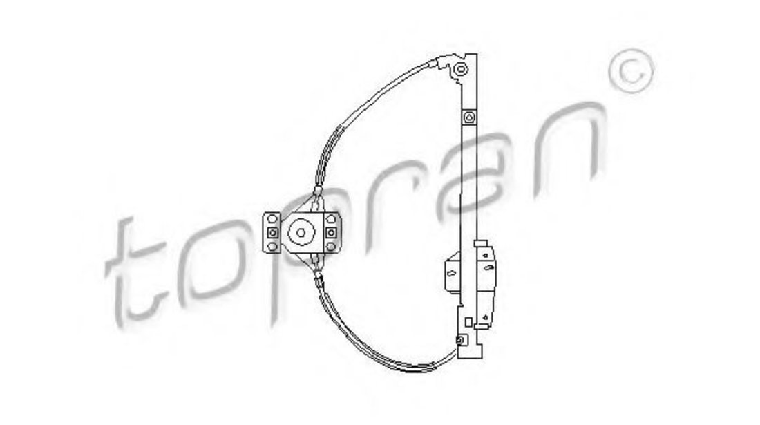 Mecanism actionare geam VW PASSAT Variant (3A5, 35I) (1988 - 1997) TOPRAN 103 594 piesa NOUA