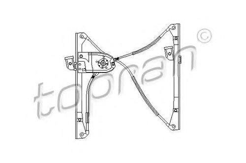 Mecanism actionare geam VW POLO (6N1) (1994 - 1999) TOPRAN 104 046 piesa NOUA