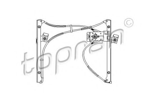 Mecanism actionare geam VW POLO (6N1) (1994 - 1999) TOPRAN 107 836 piesa NOUA