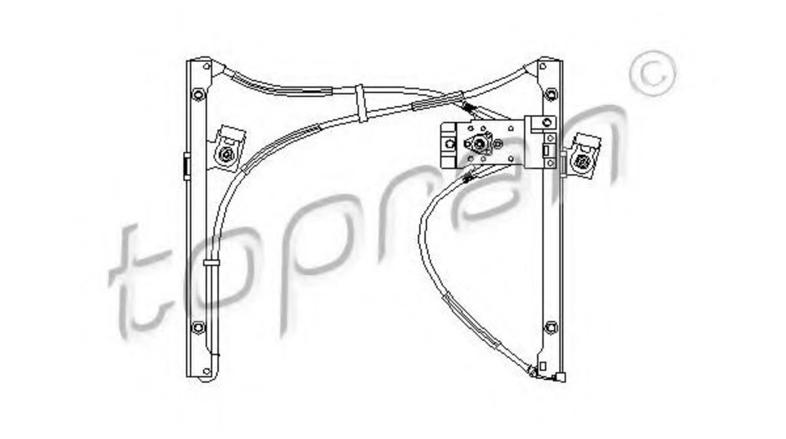 Mecanism actionare geam VW POLO (6N1) (1994 - 1999) TOPRAN 107 836 piesa NOUA