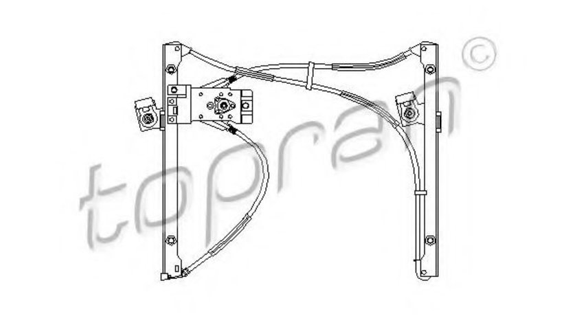 Mecanism actionare geam VW POLO (6N1) (1994 - 1999) TOPRAN 104 044 piesa NOUA