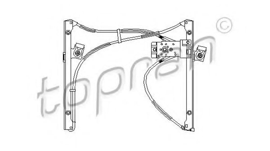 Mecanism actionare geam VW POLO (6N1) (1994 - 1999) TOPRAN 111 707 piesa NOUA