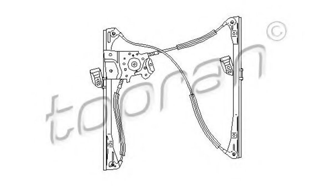 Mecanism actionare geam VW POLO (6N1) (1994 - 1999) TOPRAN 111 710 piesa NOUA