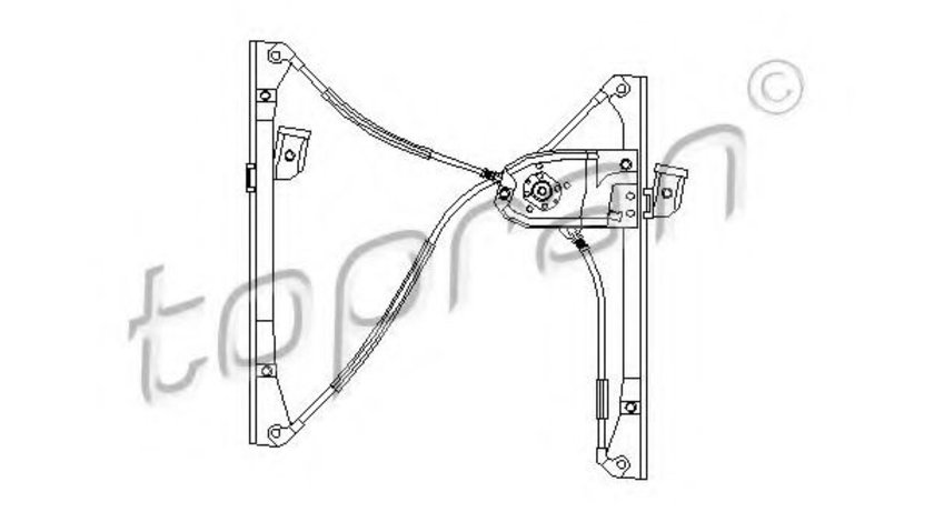 Mecanism actionare geam VW POLO (6N1) (1994 - 1999) TOPRAN 104 045 piesa NOUA