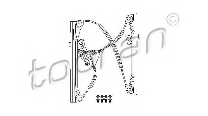 Mecanism actionare geam VW POLO (9N) (2001 - 2012) TOPRAN 111 264 piesa NOUA