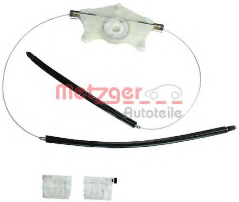 Mecanism actionare geam VW TOURAN (1T1, 1T2) (2003 - 2010) METZGER 2160075 piesa NOUA