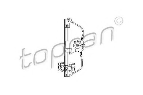Mecanism actionare geam VW VENTO (1H2) (1991 - 1998) TOPRAN 108 672 piesa NOUA