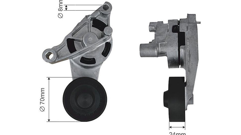 MECANISM TENSIONARE CUREA DISTRIBUTI, AUDI A3 03-13, SEAT ALTEA 04->, LEON 05->, TOLEDO III 04->, SKODA OCTAVIA I/II 04->, SUPERB II 09->,VW CADDY III 04->, GOLF V 03->, PASSAT 05-10,TOURAN 03->