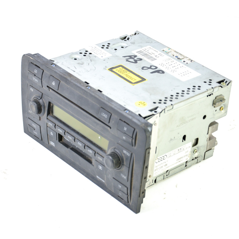 Media Player / Radio / Unitate Cd / Casetofon Audi A3 (8P) 2003-2013 Caseta Cd Player Radio 8P0035195, 8P0 035 195