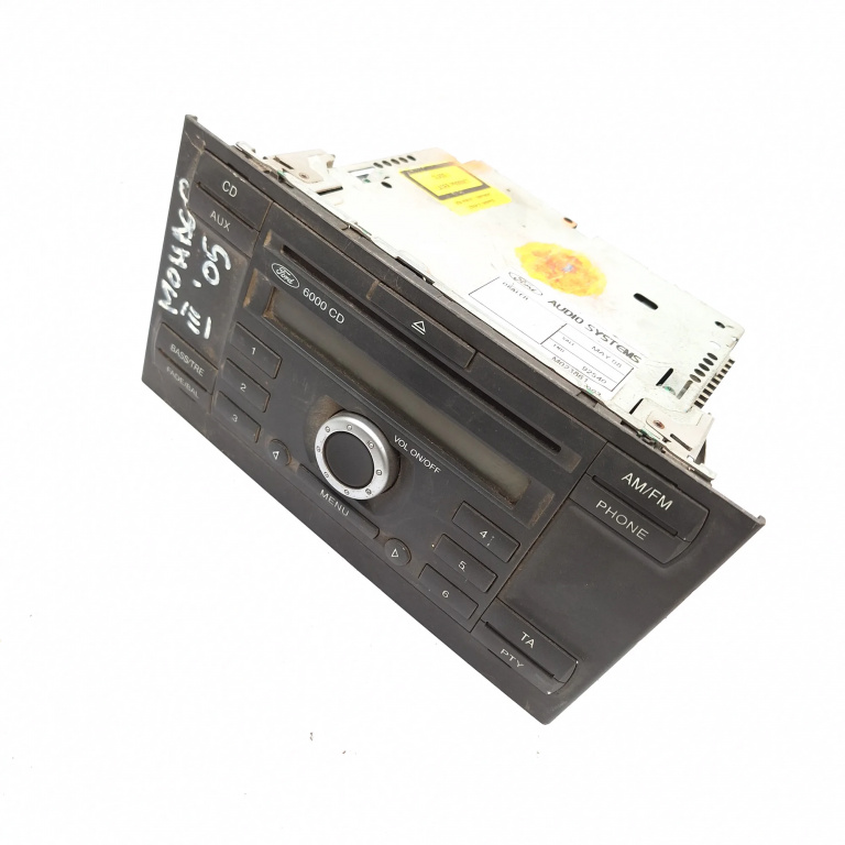 Media Player / Radio / Unitate Cd / Casetofon Ford Mondeo Mk 3 2000-2007 Cd Player Radio 3S7T18C815Ac, 3S7T-18C815-Ac, 10R021645 , 10R-02 1645, 021645, 6000Cd Visteon