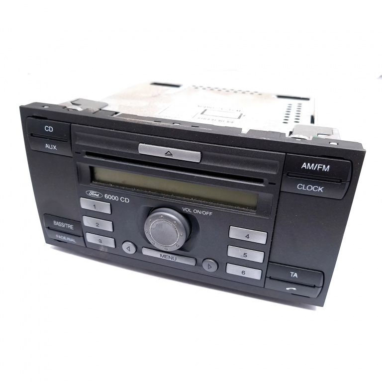 Media Player / Radio / Unitate Cd / Casetofon Ford Fiesta Mk 5 2002-2008 1.4 Tdci F6Jb Motorina Cd Player Radio 6S6118C815Aj, 6S61-18C815-Aj, V215050, Kw2000, E1110R023539, E11023539, E11033539, 0259A Visteon