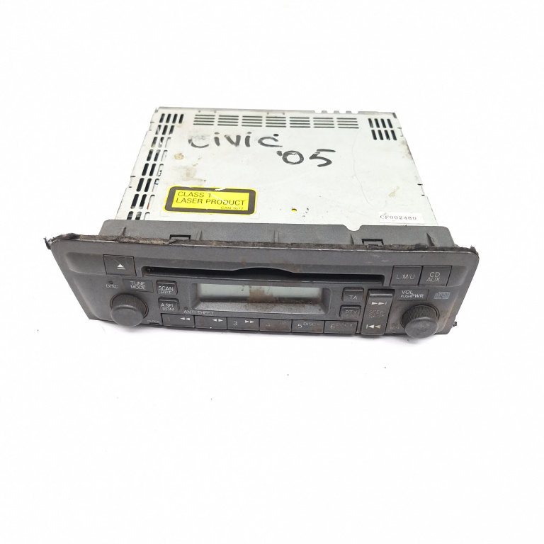 Media Player / Radio / Unitate Cd / Casetofon Honda Civic 7 2000-2005 Cd Player Radio 39101S6Ae611M1, 39101-S6A-E611-M1, 39101S6Ae611, Cf002480, E13020519 Pioneer Corporation