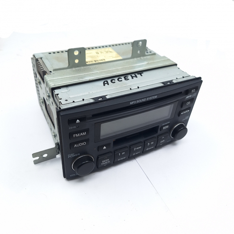 Media Player / Radio / Unitate Cd / Casetofon Hyundai Santa Fe 2 (Cm) 2005 > Caseta Cd Player Mp3 Radio E11022694, 96100-1E570Fz, 961001E570Fz, S5270001091D9, 022694 Bontec Co., Ltd.