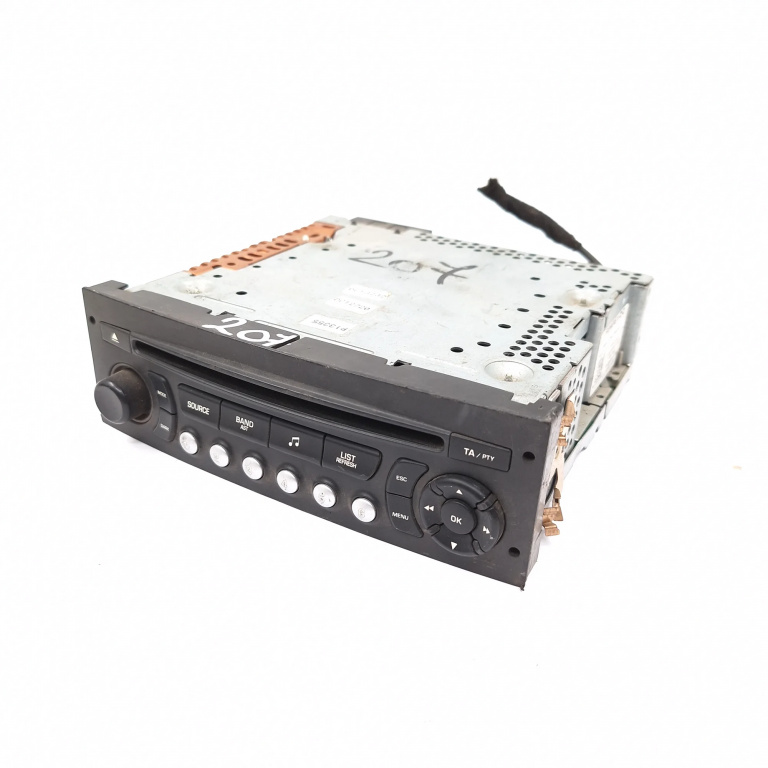 Media Player / Radio / Unitate Cd / Casetofon Peugeot 207 2006-2014 Cd Player Radio 96639628Xt, 96639628Xt00, 96 639 628 Xt 00, 96 639 628 Xt00, 96639628Xt 00, Rd4 N1-00, Rd4N1-00, Rd4 N100, Rd4N100, Psarcd411-53, Psarcd41153, Vdapvf60111737, Vdv0111
