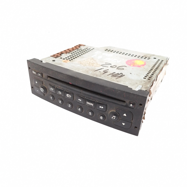 Media Player / Radio / Unitate Cd / Casetofon Peugeot 206 1998-2013 Cd Player Radio 964514597700, 96 451 459 7700, 22Rc280/65S, 22Rc28065S, Vdo Rd3-00, Vdo Rd300, Vdord3-00, Vdord300, Fd0502280437883, Vdapof20437883, Vd00437883 Vdo