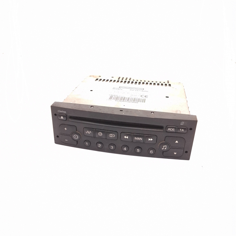 Media Player / Radio / Unitate Cd / Casetofon Peugeot 307 2001-2008 Cd Player Radio Pu2471Ag, 286948730, 96488011Xt, Pu-2471Ag, 286-9487-30, Cl054231327242G, Pu-2471Ag Clarion
