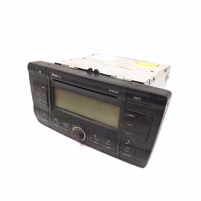 Media Player / Radio / Unitate Cd / Casetofon Skoda Octavia 2 (1Z) 2004-2013 Cd Player Radio 1Z0035161B, 1Z0 035 161 B, Vp4Sbf18C815Aj, Vp4Sbf-18C815-Aj, 10R-022432, 022432 Visteon