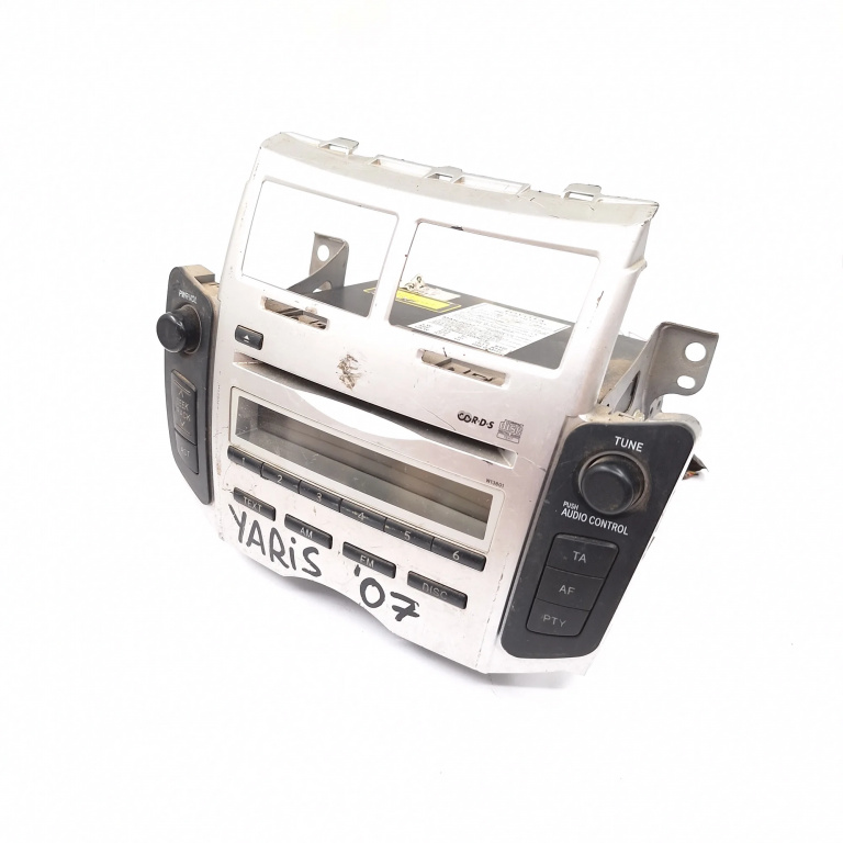 Media Player / Radio / Unitate Cd / Casetofon Toyota Yaris (Xp90) 2005-2011 Cd Player Radio 861200D200, 1220007110A101, W13801, Sf300102 Fujitsu Ten