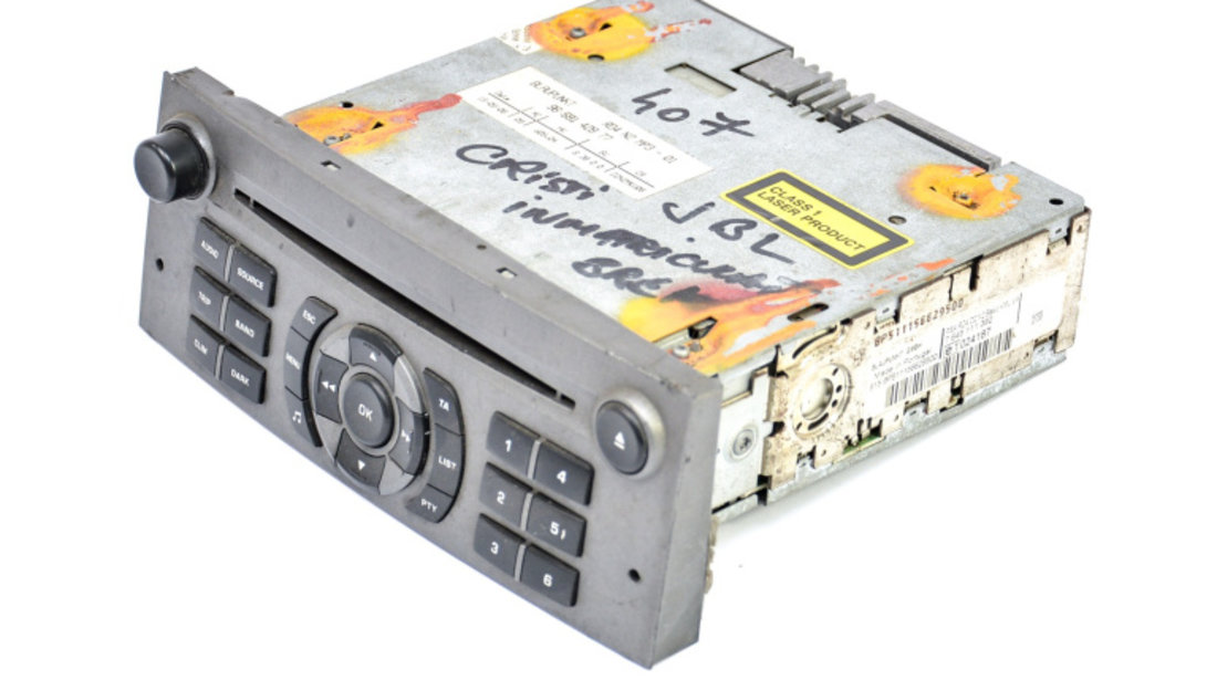 Media Player / Unitate CD / Casetofon CD Player,Radio Peugeot 407 2004 - Prezent Motorina 9659142877, 7645111392