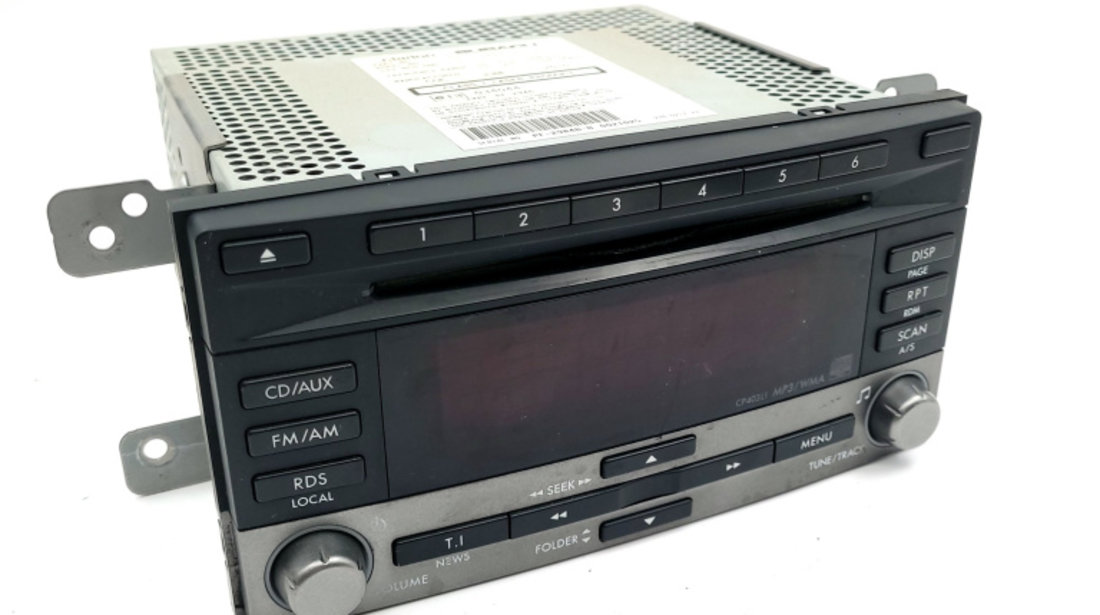 Media Player / Unitate CD / Casetofon CD Player,Radio Subaru FORESTER (SH) 2008 - Prezent Motorina 86201SC401, 86201 SC401, PF2984BB, PF-2984B-B, E13034044, E13 034044, 276021733, 276-0217-33