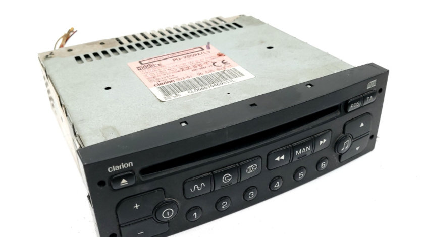 Media Player / Unitate CD / Casetofon CD Player,Radio Peugeot 206 1998 - Prezent PU2859AL, PU2859A, E13020808, 96635823XT, 286948773, RD301, RD3-01