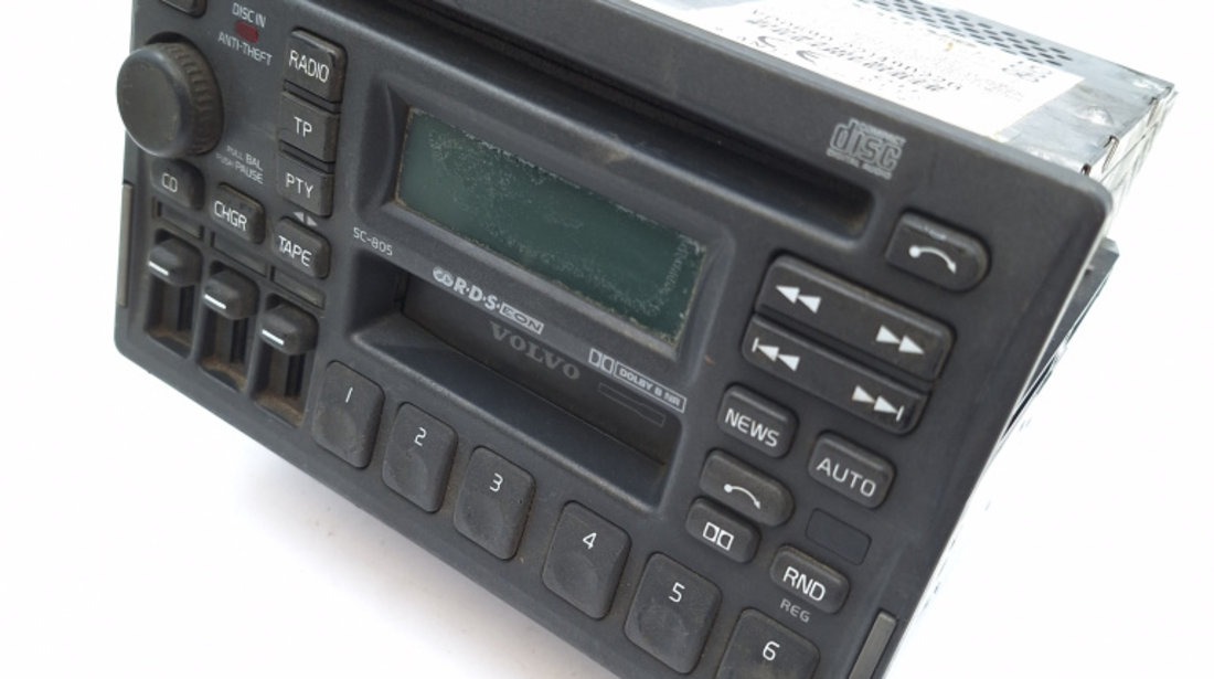 Media Player / Unitate CD / Casetofon CD Player,Caseta,Radio Volvo C70 1 1998 - 2005 35337751, 3533775-1, RY8052G34W069, RY-8052G34W069