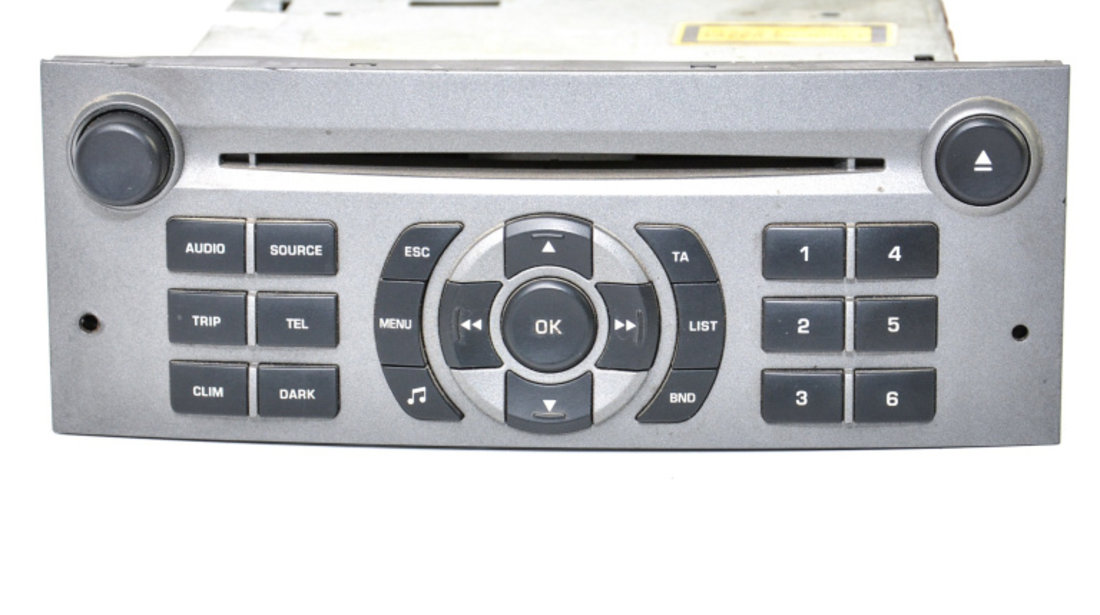 Media Player / Unitate CD / Casetofon CD Player,Functii Telefonie,Radio Peugeot 407 2004 - Prezent 6564W5, 6564 W5