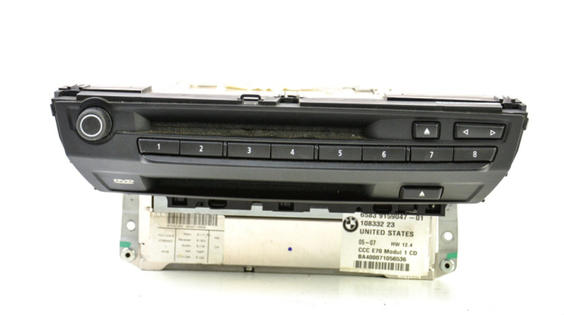 Media Player / Unitate CD / Casetofon CD Player,Magazie CD,Radio BMW X5 (E70) 2007 - 2013 Motorina 9159047, 9 159 047, 65839159047, 65.83-9 159 047, 10833223, 108332 23