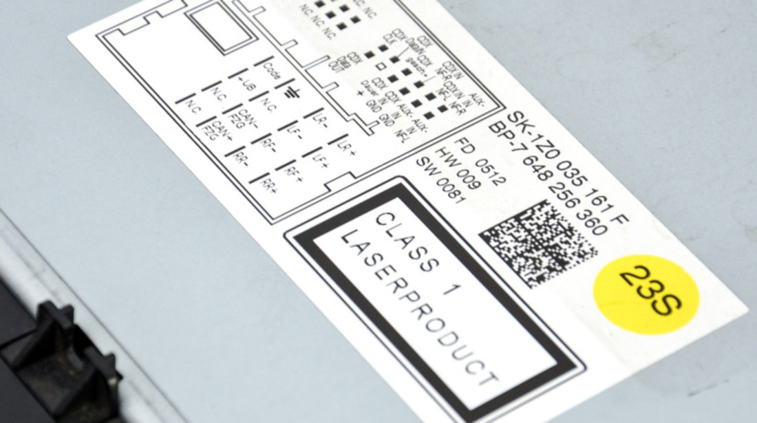 Media Player / Unitate CD / Casetofon Mp3,Radio Skoda OCTAVIA 2 (1Z) 2004 - 2013 Benzina 1Z0035161F, 1Z0 035 161 F, 1Z0 035 161, 1Z0035161