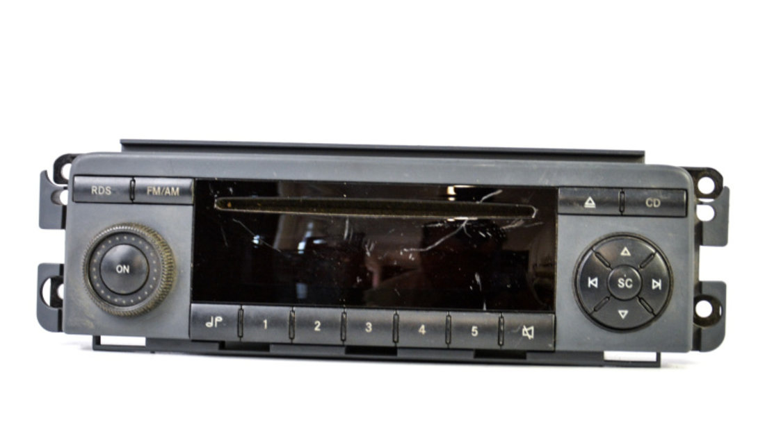 Media Player / Unitate CD / Casetofon Radio Smart FORFOUR (454) 2004 - 2006 A4548200379, A 454 820 03 79, 454 820 03 79, 4548200379, 55070477, BE6085