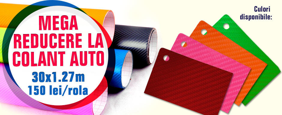 Mega reducere: 150 lei/rola de 30 de metri folie carbon Mega reducere: 150 lei/rola de 30 de metri folie carbon
